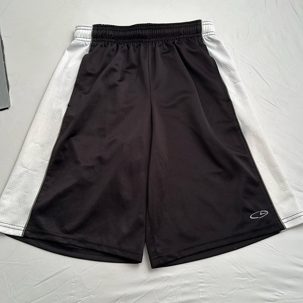 Champion black and white athletic shorts